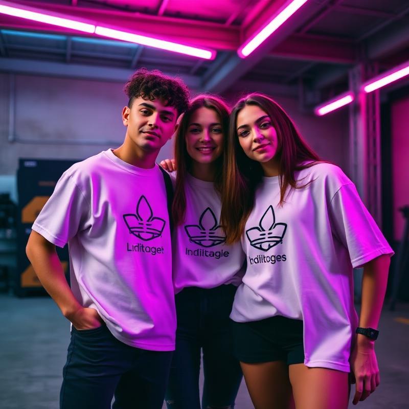 The Indigo Collective wearing custom GGC print